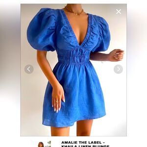 Amelie the label linen dress size 2 sold out online !